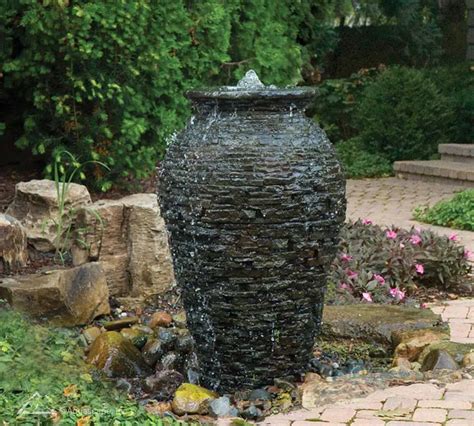 Outdoor Fountain Kits Urn Fountains And Stone Wall Spillways
