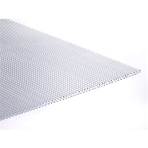 Tuftex Multi Wall 6mm Panel Clear 4 Ft X 8 Ft Corrugated