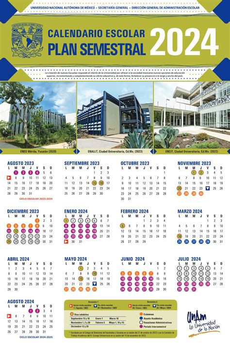 Calendarios Escolares Unam