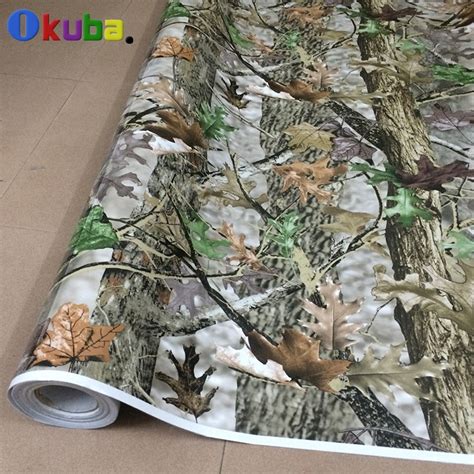 Mossy Oak Camo Vinyl Wrap Roll For Truck Jeep Suv Graphics Real Leaf