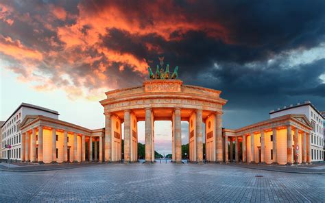 Photos Berlin Germany Town square columns Brandenburg Gate 3840x2400