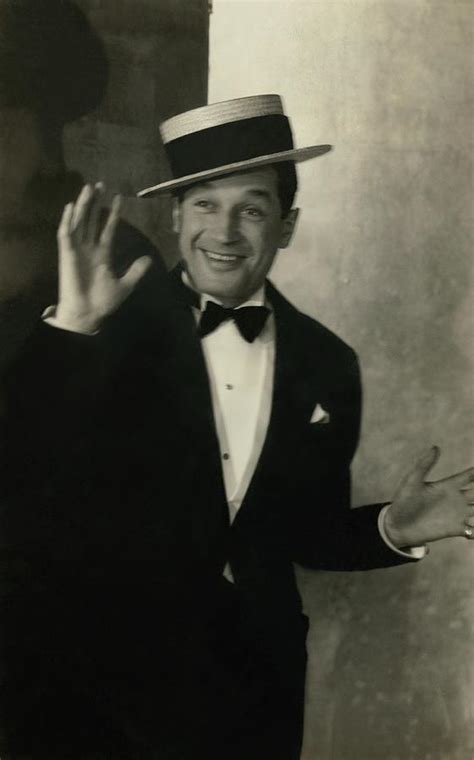 Maurice Chevalier Wearing A Boater Hat Photograph By Edward Steichen