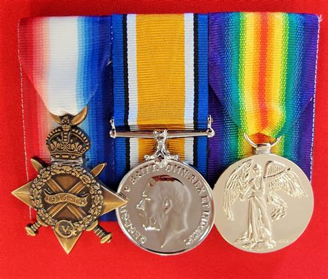 Replica Ww1 Medal 1915 Trio For Australia Uk Canada Nz Commonwealth