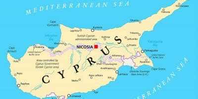 Nu mai cumpărați tururi, călătoriți independent cu planet of hotels. Cipru hartă - Hărți Cipru (Europa de Sud - Europa)