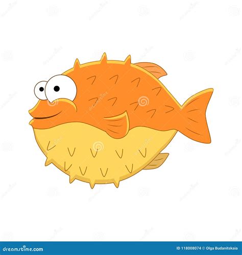 Cute Puffer Fish Clip Art