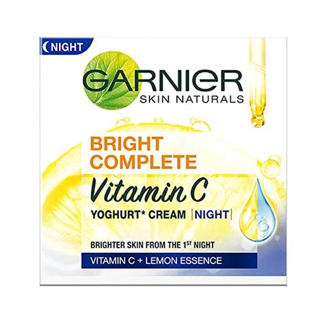 Garnier Bright Complete Vitamin C Yogurt Night Cream 40g Shopee India