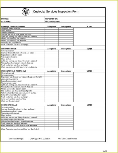 Hvac Checklist Printable