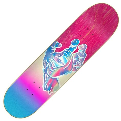 Santa Cruz Skateboards Iridescent Hand Skateboard Deck 7 75 Skateboards From Native Skate