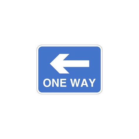 One Way Left Sign Safety Signs From Parrs Uk