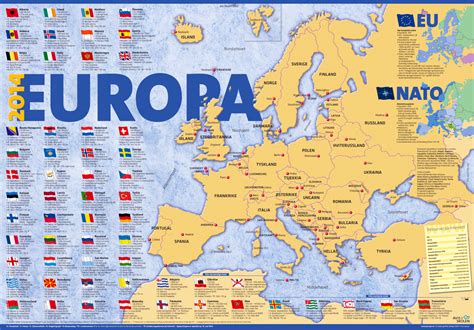 Kart Europa Med Hovedsteder Lys For Kjøkkenet