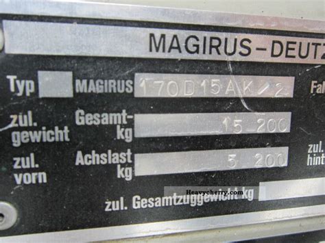 Magirus Deutz 170d 15 Active Reactors 4x4 Tipper Cologne Site 1981