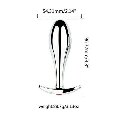 Metal Steel P Spot Anal Butt Plug Prostate Massager Probe Sex Toy For Men Women Ebay