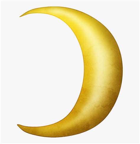 Crescent Moon Lunar Phase Clip Art Half Yellow Moon Png Transparent