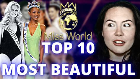 Top Most Beautiful Miss World Winners Youtube
