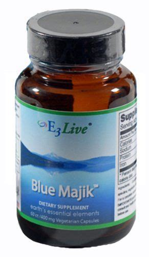 E3live Blue Majik 60ct 400mg Capsules 1 Bottle E3live