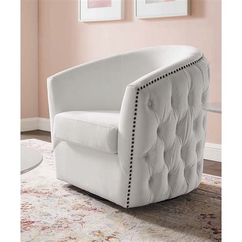 White Tufted Chair