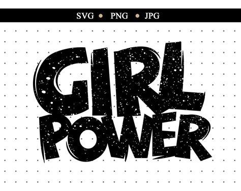 Girl Power Svg Girl Power Silhouette Png Svg Graphic Tee Svg Etsy