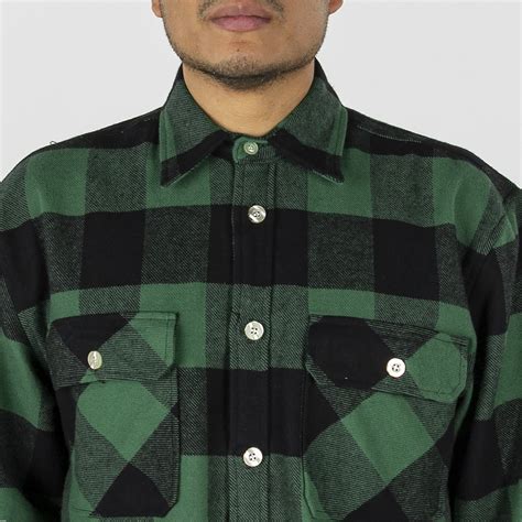 Rothco Extra Heavyweight Buffalo Plaid Flannel Shirt 4739 Green