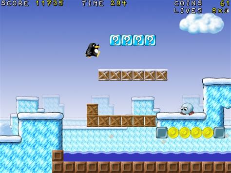 Juega juegos gratis en y8. SuperTux, aventuras de un pinguino tipo Mario gratis en PC - Comenzar Juego