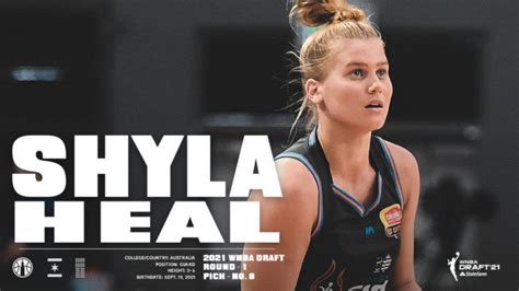 wnbl star shyla heal drafted by chicago sky with number eight pick in wnba draft the west