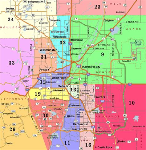 Denver Metro County Map