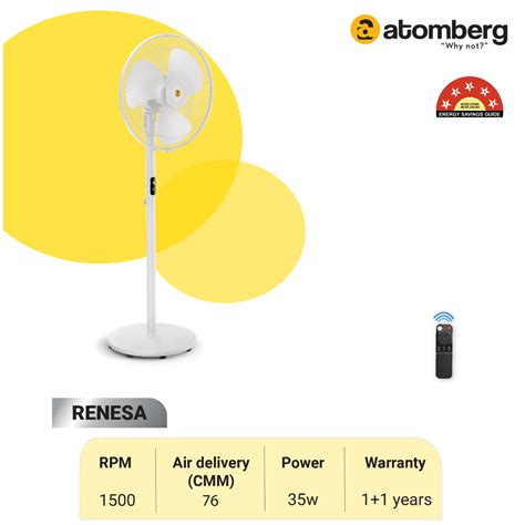 Buy Bldc Pedestal Fans At Best Prices Online In India Atomberg