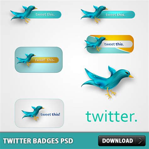 Twitter Badges Psd L Freepsdcc Free Psd Files And Photoshop