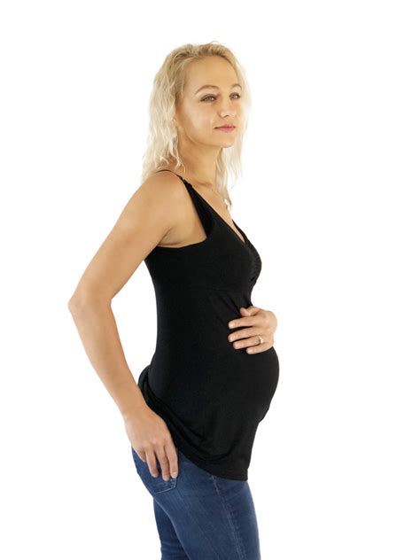 Maternity And Nursing Tank Top | Maternity tank tops, Stylish maternity dress, Stylish maternity ...