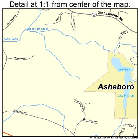 Asheboro North Carolina Street Map 3702080