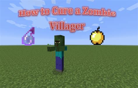To cure a zombie villager, use a golden apple, which can be made by surrounding an apple with golden ingots in the crafting table. How To Cure Zombie Villagers | Minecraft 1.7.10 - YouTube