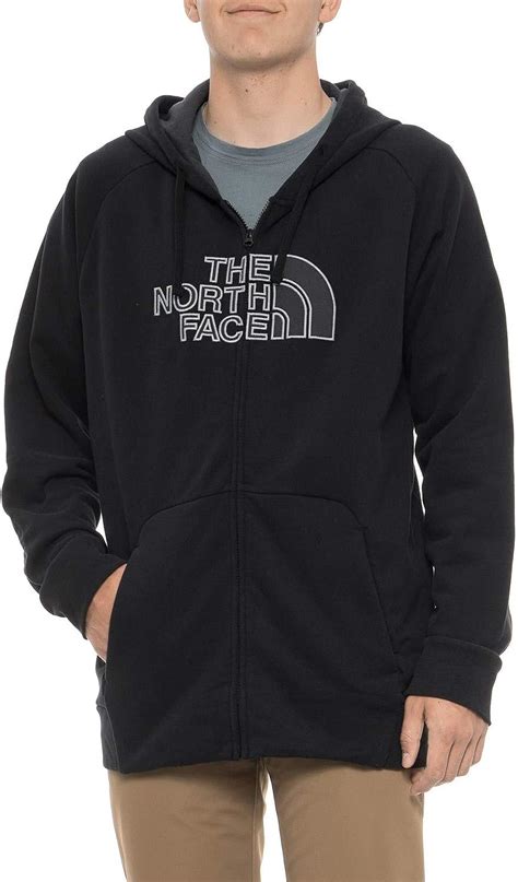 The North Face Mens Avalon Full Zip Hoodie Black Xxl Clothing