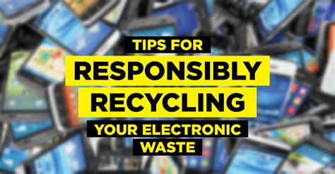 Tips For Recycling Your Electronic Waste Responsibly