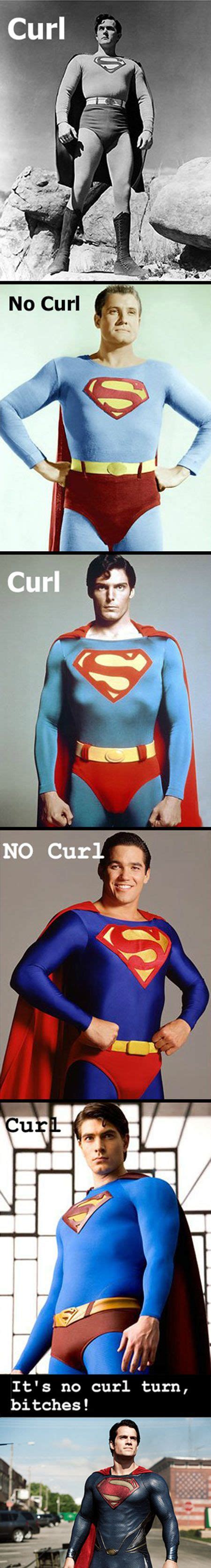 No Curl This Time Funny Superman Superman Pictures