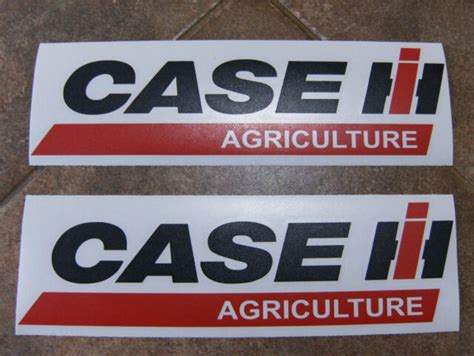 Pair Case Ih Agriculture Tractor Vinyl Decals 11 X 3 Each Red And Black