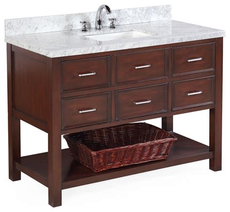 You can create a calming aesthetic in your home restroom by purchasing a stylish new bath vanity. New Hampshire 48" Bath Vanity - Contemporary - Bathroom ...