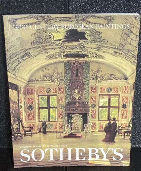 Sothebys Auction Catalogue 19th Century European Paintings 22nd