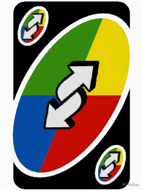 Players must play cards from the matching color or number/symbol and the match only ends if a player empties their hand first. "Uno Rainbow Reverse Card" T-shirt by MrPollux | Redbubble