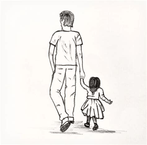 70 Father And Daughter Drawing Easy Pictures