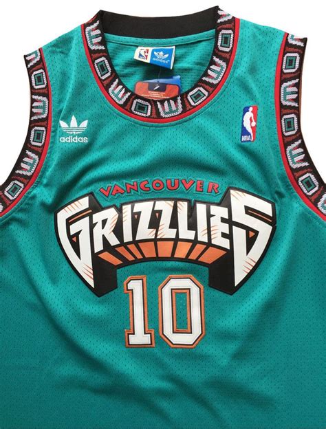 2021 ja 12 morant jersey memphis grizzlies jersey jaren 13 jackson jr. NBA Vancouver Grizzlies Mike Bibby # 10 Men's Home Jersey Adidas Sewn Throwback #adidas # ...