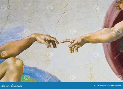Rome Italy March Creation Of Adam By Michelangelo Editorial Photo Image Of Finger Concept