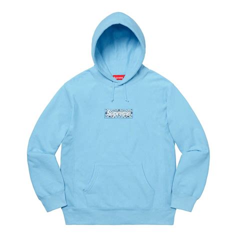 Supreme drop list for december 19 2019 supreme clothing. Supreme Bandana Box Logo Hoodie Grey