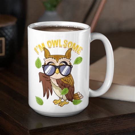 I M Owlsome Mug Owl Gift Owl Mug Owl Lover Gift For Etsy