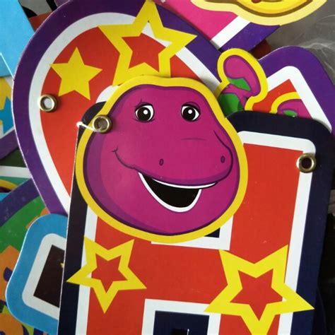 Barney Happy Birthday Banner Hobbies And Toys Toys And Games On Carousell