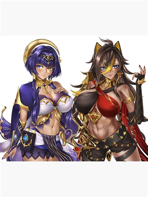 Dehya And Candace Genshin Impact Ecchi Lewd Poster For Sale By Worldofweebs Redbubble