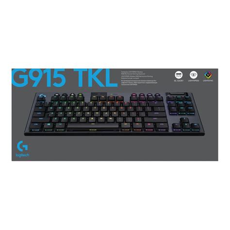 Logitech G915 Tkl Tenkeyless Lightspeed Wireless Rgb Mechanical Gaming