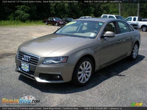 2009 Audi A4 2.0T Premium quattro Sedan Dakar Beige ...