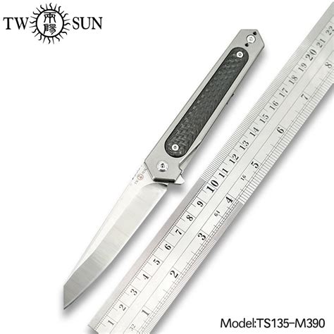 Twosun M390 Blade Pocket Folding Knife Tactical Knife Camping Hunting