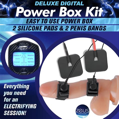 Zeus Electrosex Deluxe E Stim Kit With Penis Bands Janets Closet