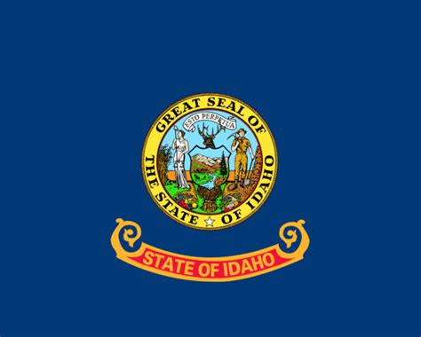 Free Picture State Flag Idaho