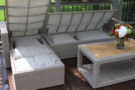 Outdoor Patio Furniture With Cushion Storage